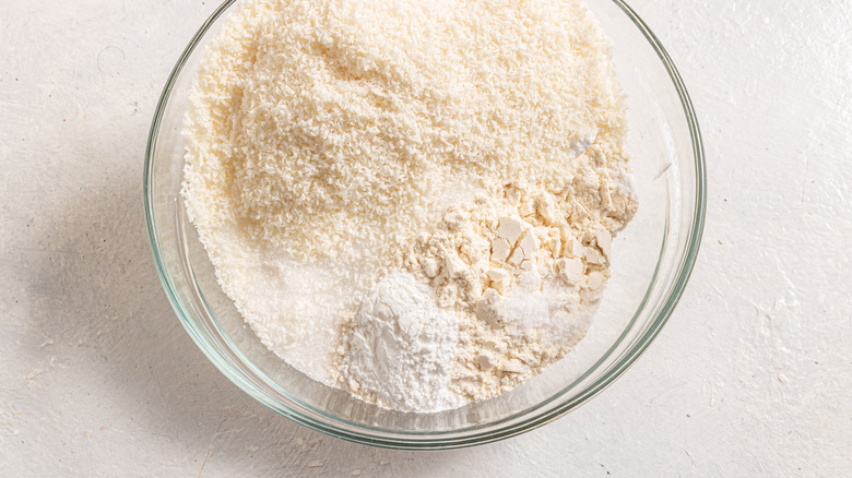 Dry ingredients in a bowl